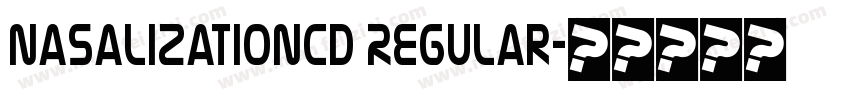 NasalizationCd Regular字体转换